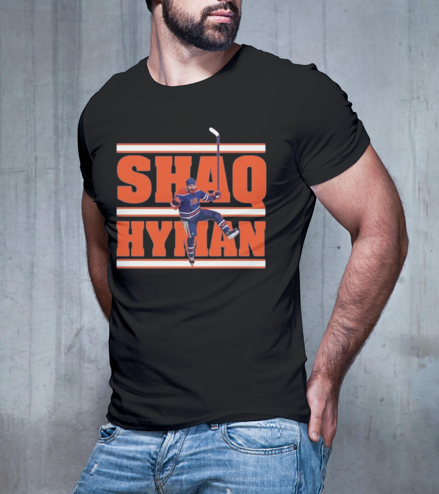 SHAQ HYMAN Hockey Player Celebration T-Shirt