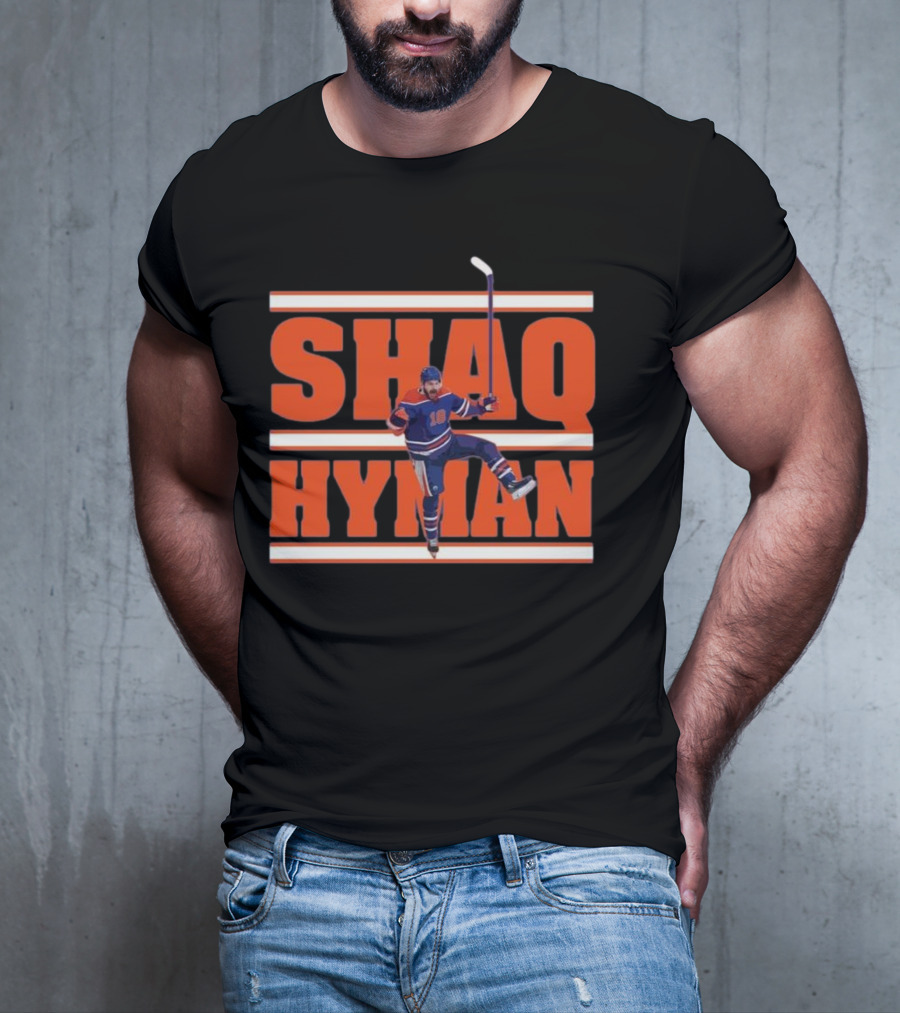 SHAQ HYMAN Hockey Player Celebration T-Shirt