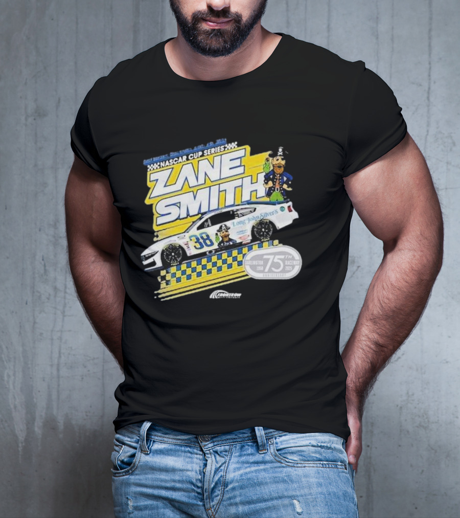 NASCAR Cup Series Zane Smith Long John Silver’s Car 75th Race 38 T-Shirt