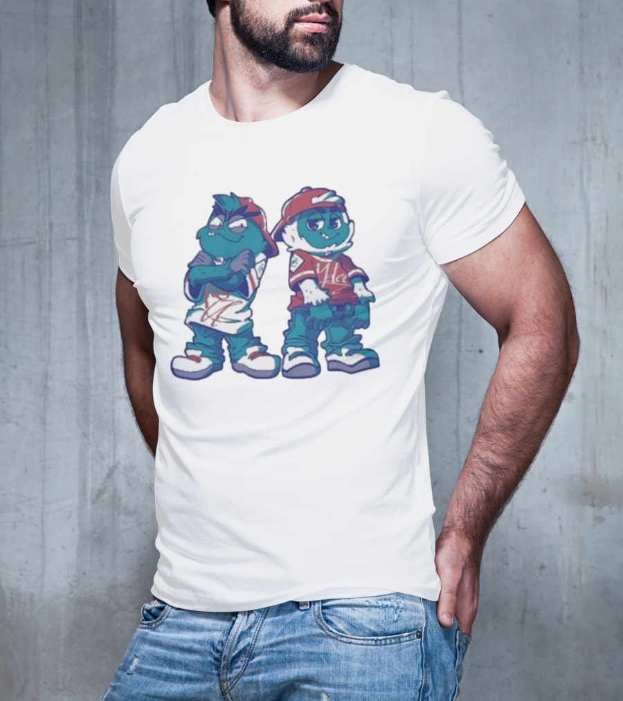 2 Kewl 4 School April Fools 2025 Hip Hop Cartoon Characters In Caps And Sneakers T-Shirt