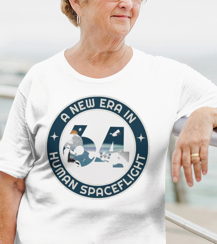 A New Era In Human Spaceflight 64 Astronaut Moon Exploration T-Shirt