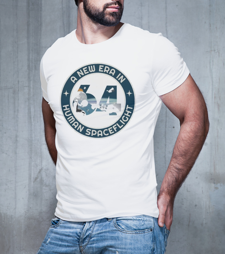 A New Era In Human Spaceflight 64 Astronaut Moon Exploration T-Shirt