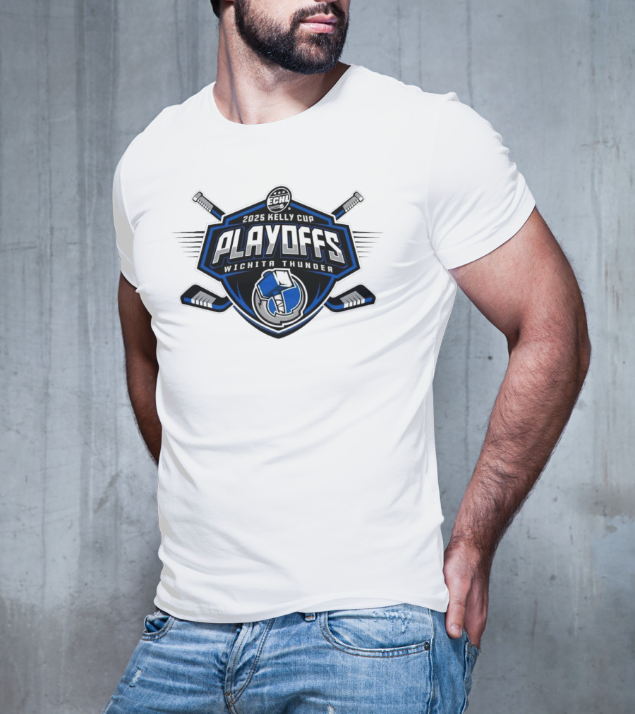 ECHL 2025 Kelly Cup Playoff Wichita Thunder T-Shirt