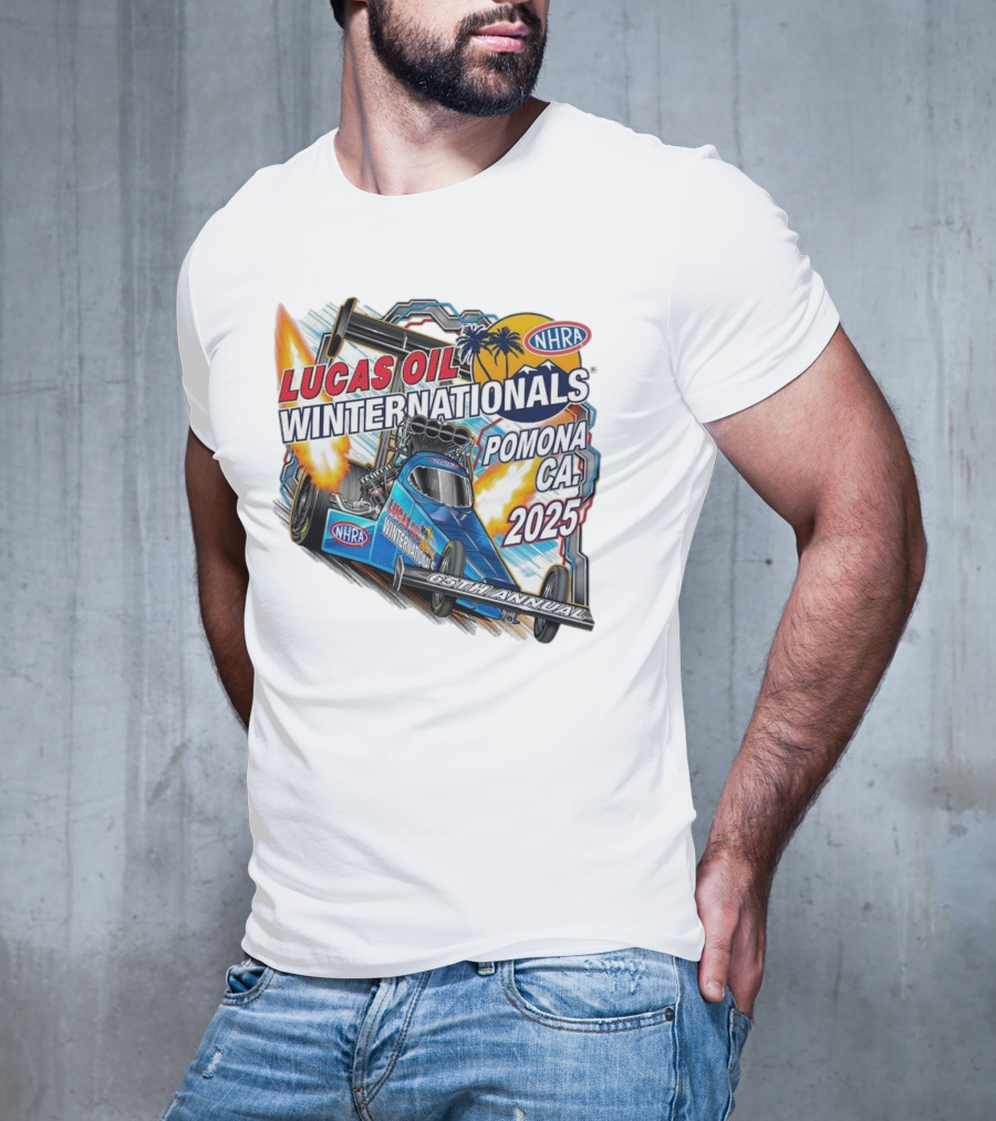 Lucas Oil NHRA Winternationals Pomona CA 2025 65th Annual T-Shirt