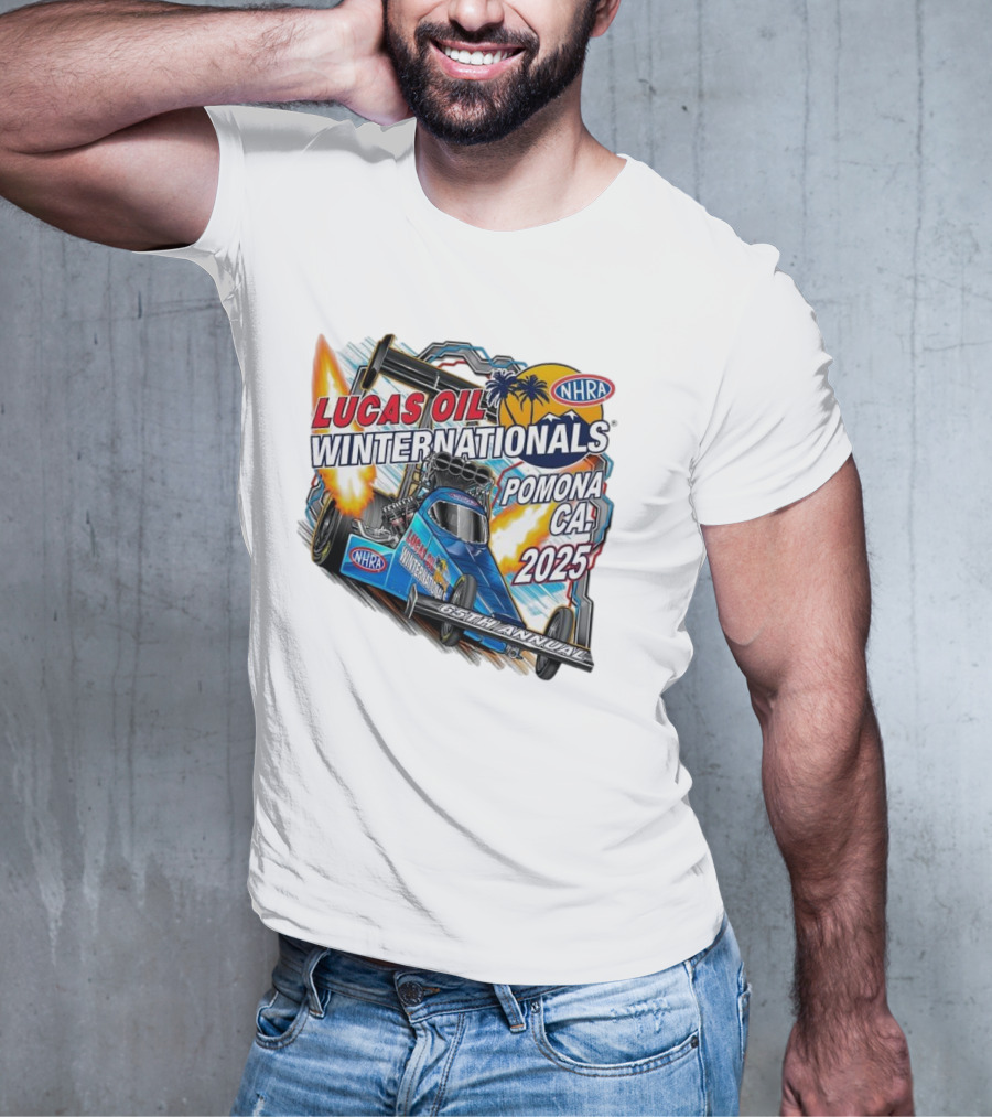Lucas Oil NHRA Winternationals Pomona CA 2025 65th Annual T-Shirt