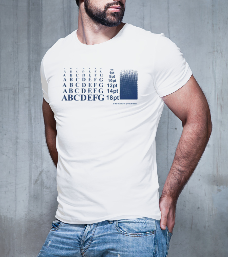 Abcdefg 6pt 8pt 10pt 12pt 14pt 18pt At The Moment PxFx Chameleon T-Shirt