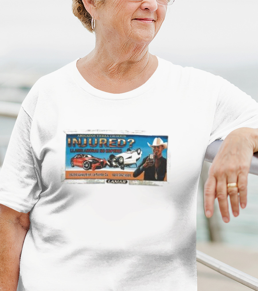 Abogados Tierra Caliente Injured Llame Ahora No Espere Car Accident Lamar T-Shirt