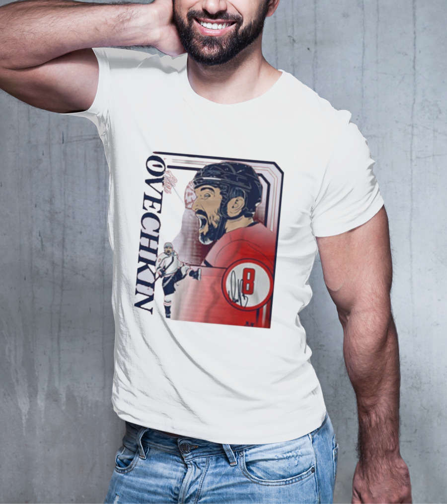 Alexander Ovechkin Dynamic Hockey Collage Number 8 T-Shirt