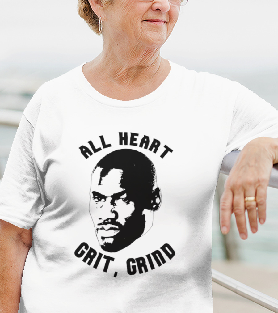 All Heart Grit Grind Iconic Tony Allen Face Outline T-Shirt