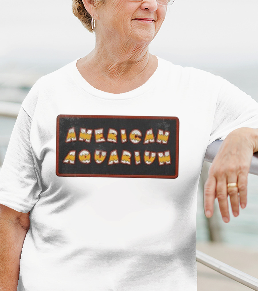American Aquarium Vintage Aesthetic Letters T-Shirt