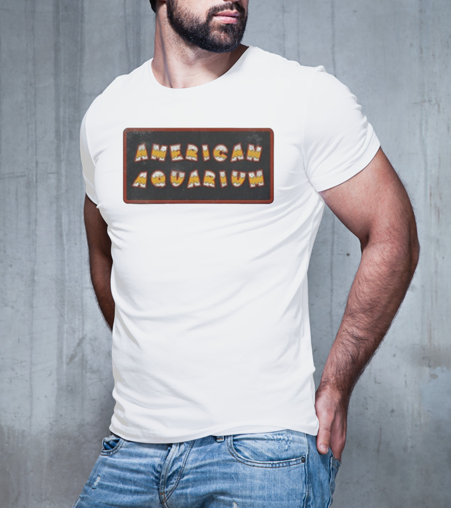 American Aquarium Vintage Aesthetic Letters T-Shirt