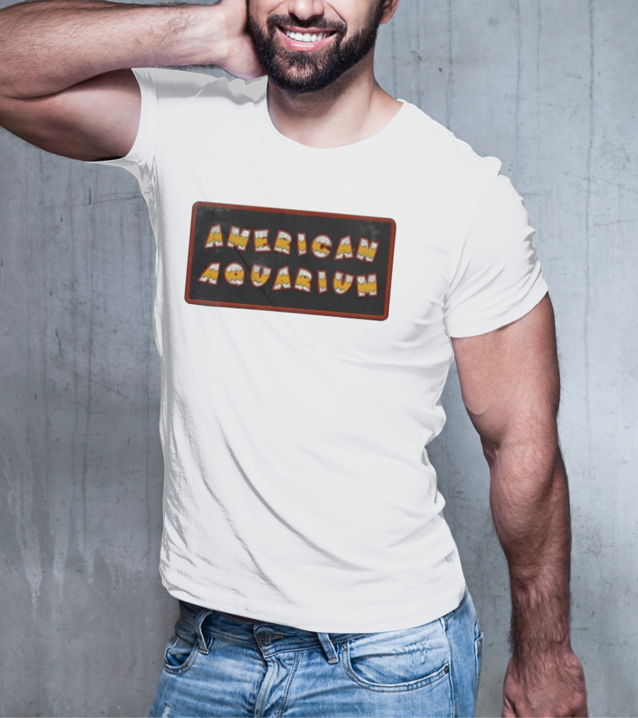 American Aquarium Vintage Aesthetic Letters T-Shirt