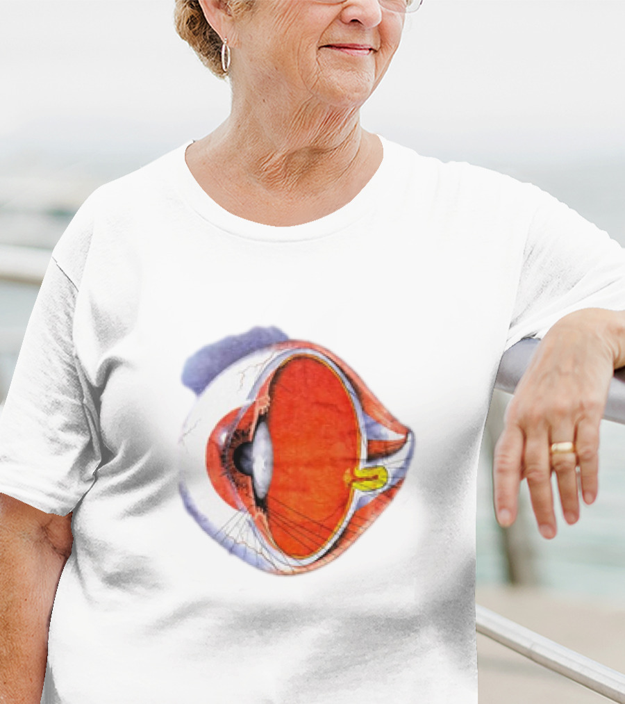 Anatomical Eye Ball Illustration 1991 T-Shirt