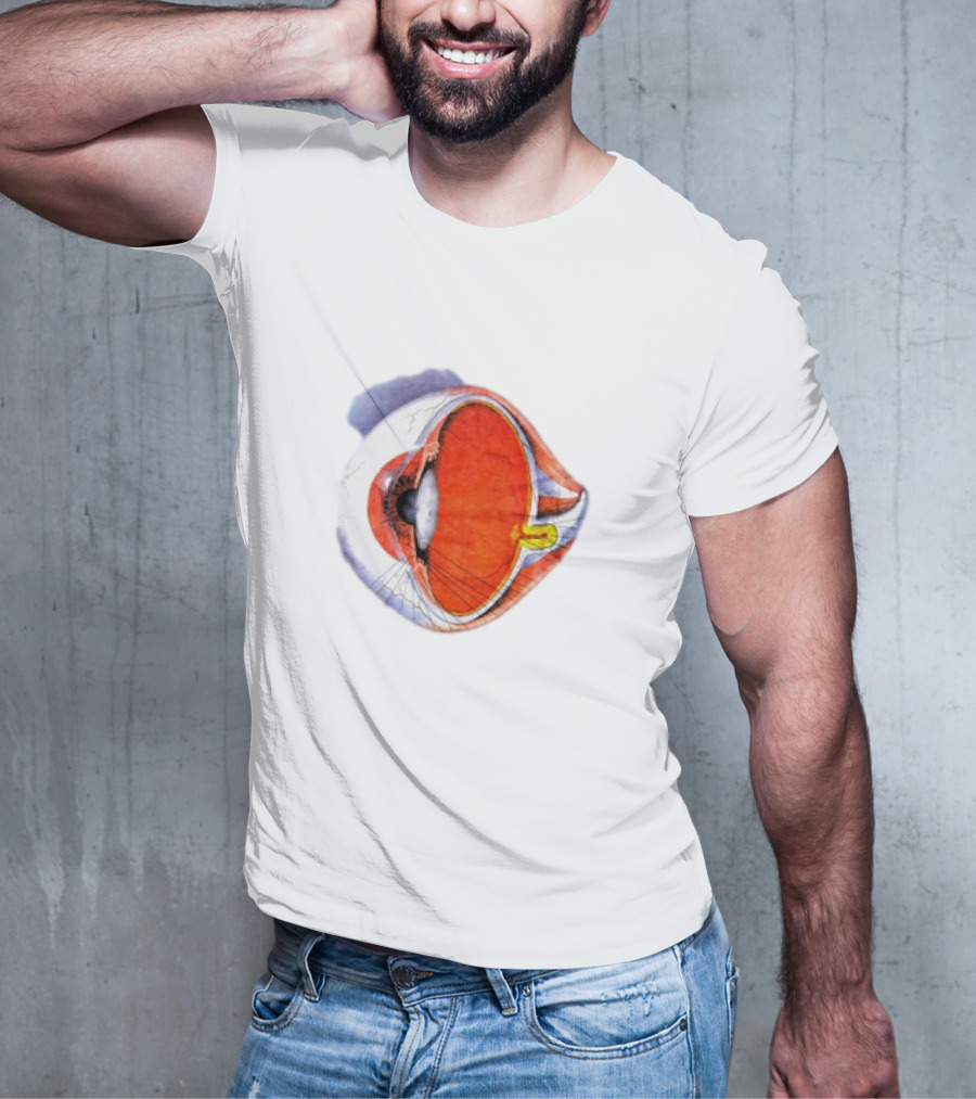 Anatomical Eye Ball Illustration 1991 T-Shirt