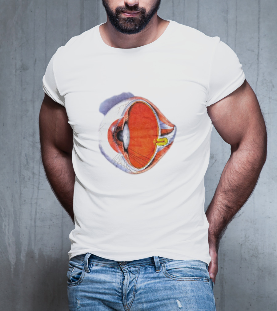 Anatomical Eye Ball Illustration 1991 T-Shirt