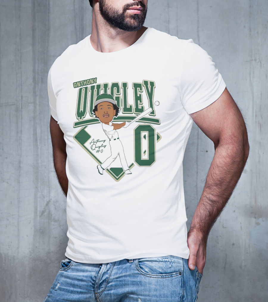 Anthony Quigley Baseball 2025 Player Illustration T-Shirt
