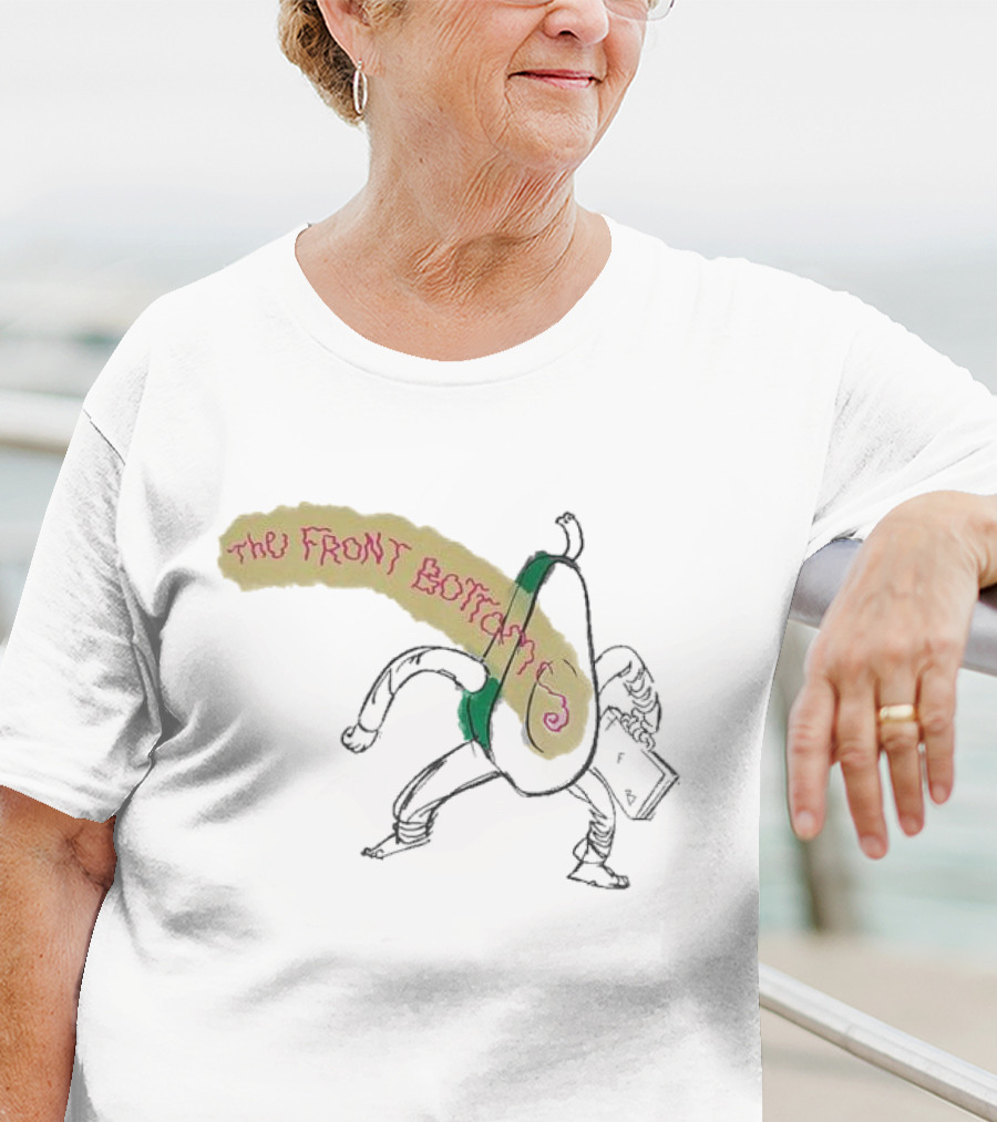 The Front Bottoms Avocado Character With Megaphone T-Shirt