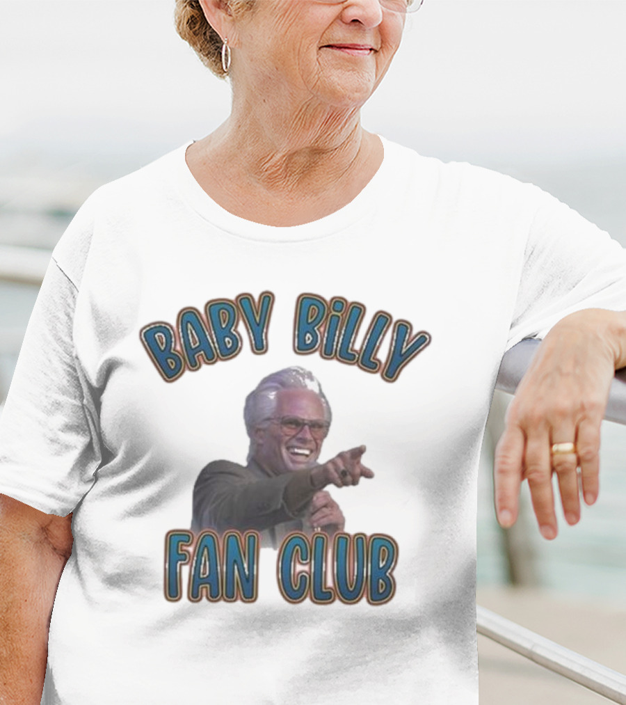 Baby Billy Fan Club Custom Printed Vintage Style T-Shirt