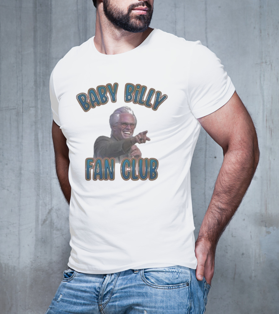 Baby Billy Fan Club Custom Printed Vintage Style T-Shirt