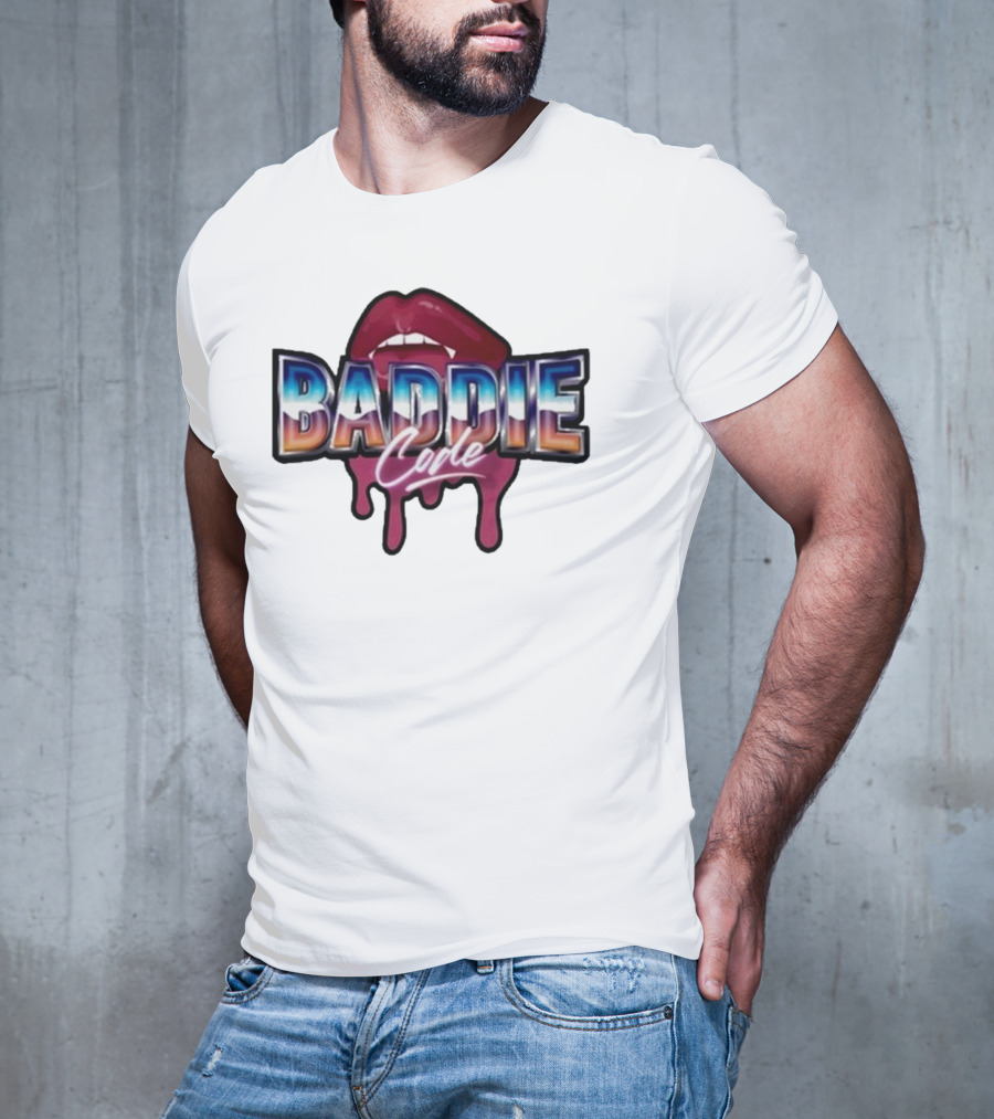 Baddie Code Dripping Lips Urban Style T-Shirt