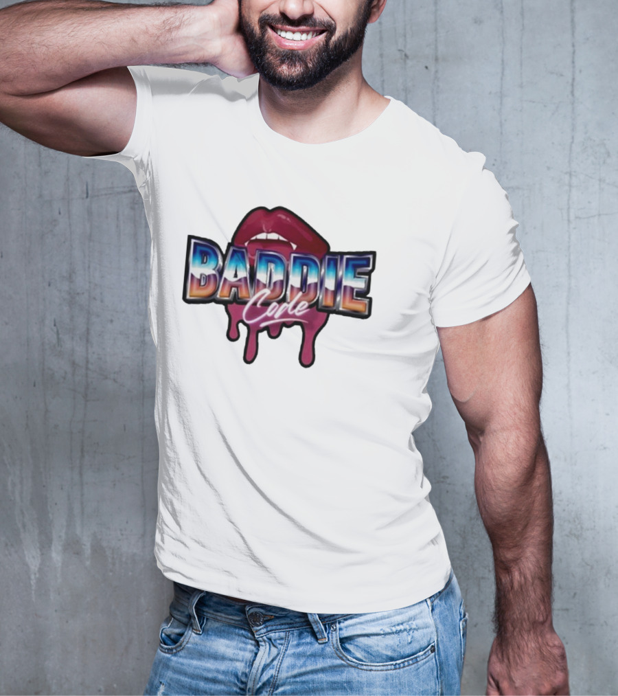 Baddie Code Dripping Lips Urban Style T-Shirt