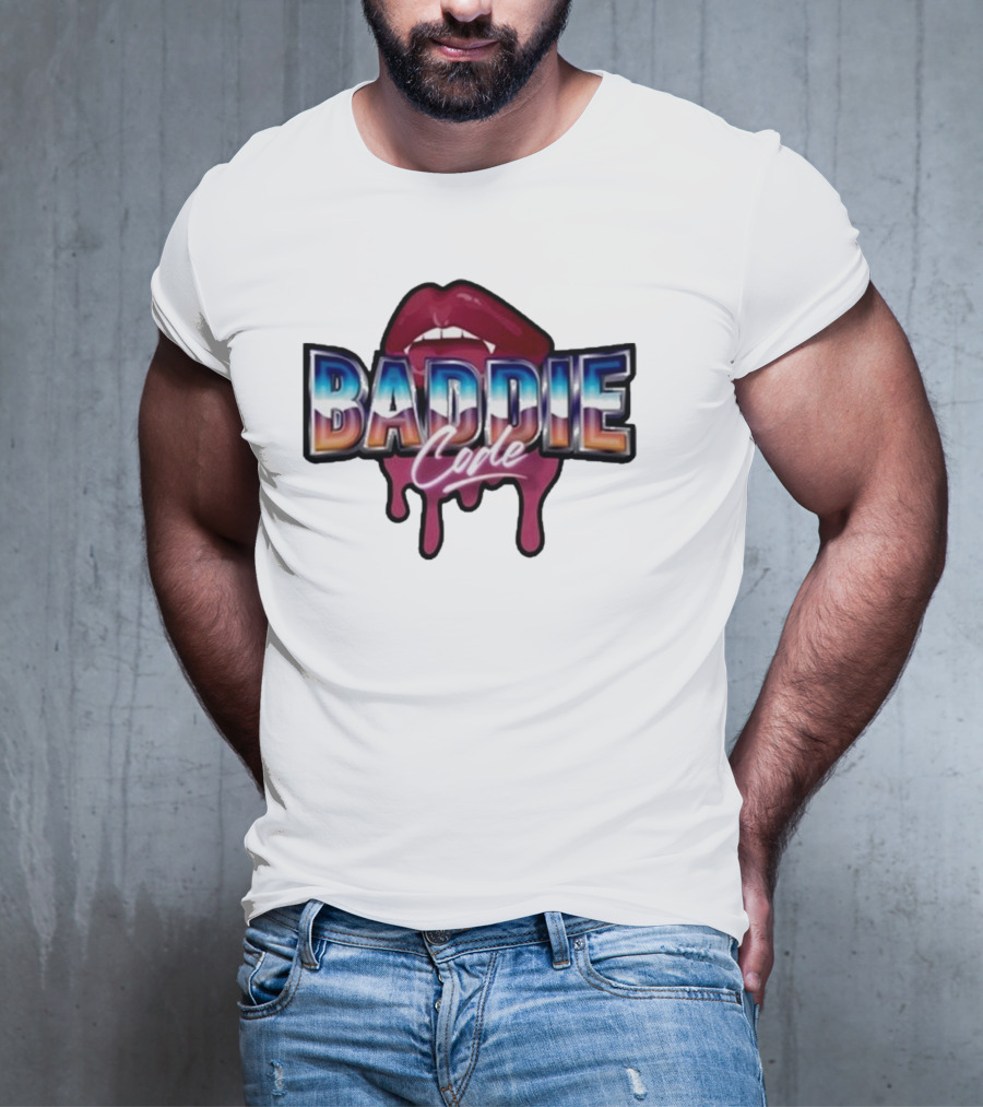 Baddie Code Dripping Lips Urban Style T-Shirt