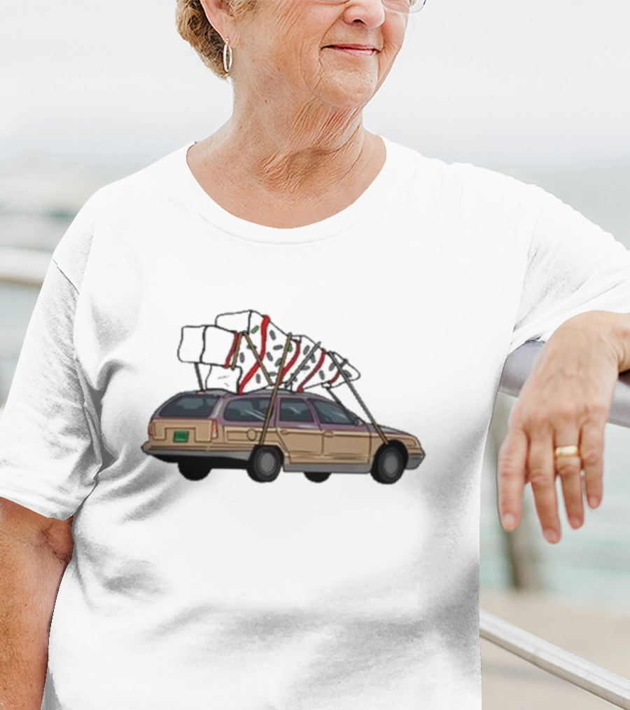 Barbell Voodoo Holiday Road Family Vacation Station Wagon T-Shirt