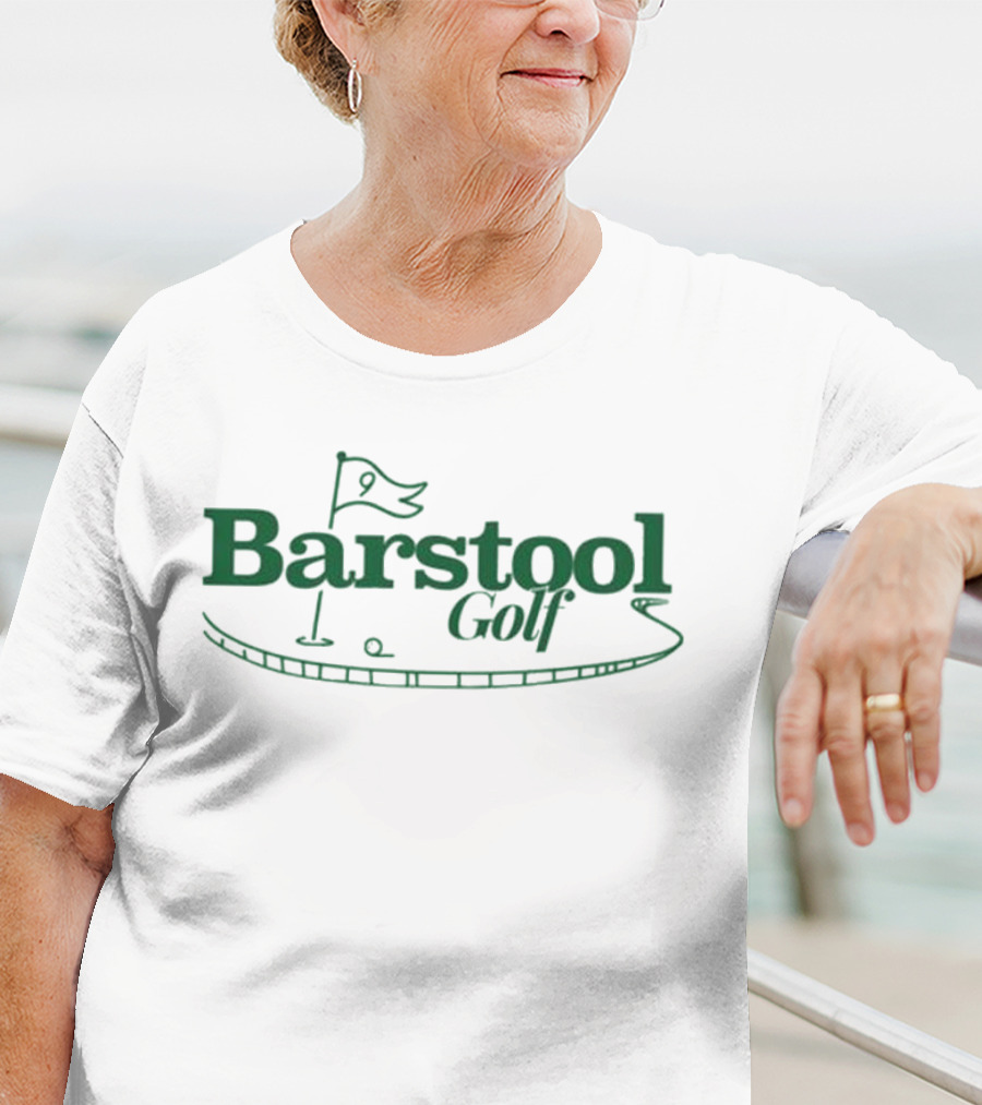 Barstool Golf Putting Green Flag Logo T-Shirt
