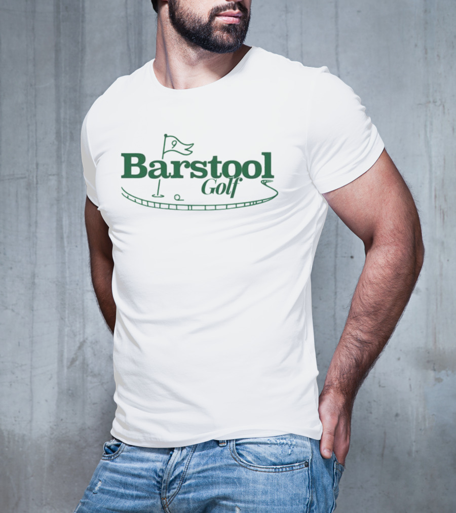 Barstool Golf Putting Green Flag Logo T-Shirt