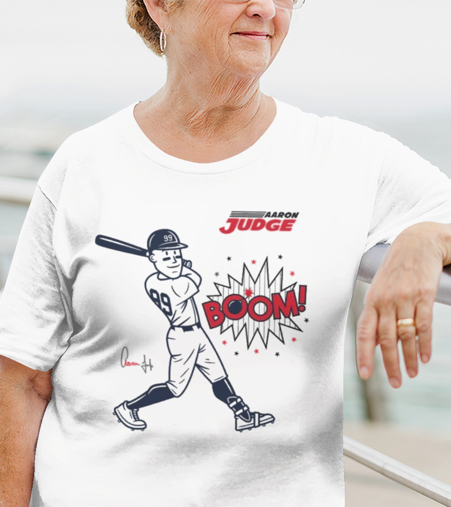 Aaron Judge Swings Into Action With Boom T-Shirt