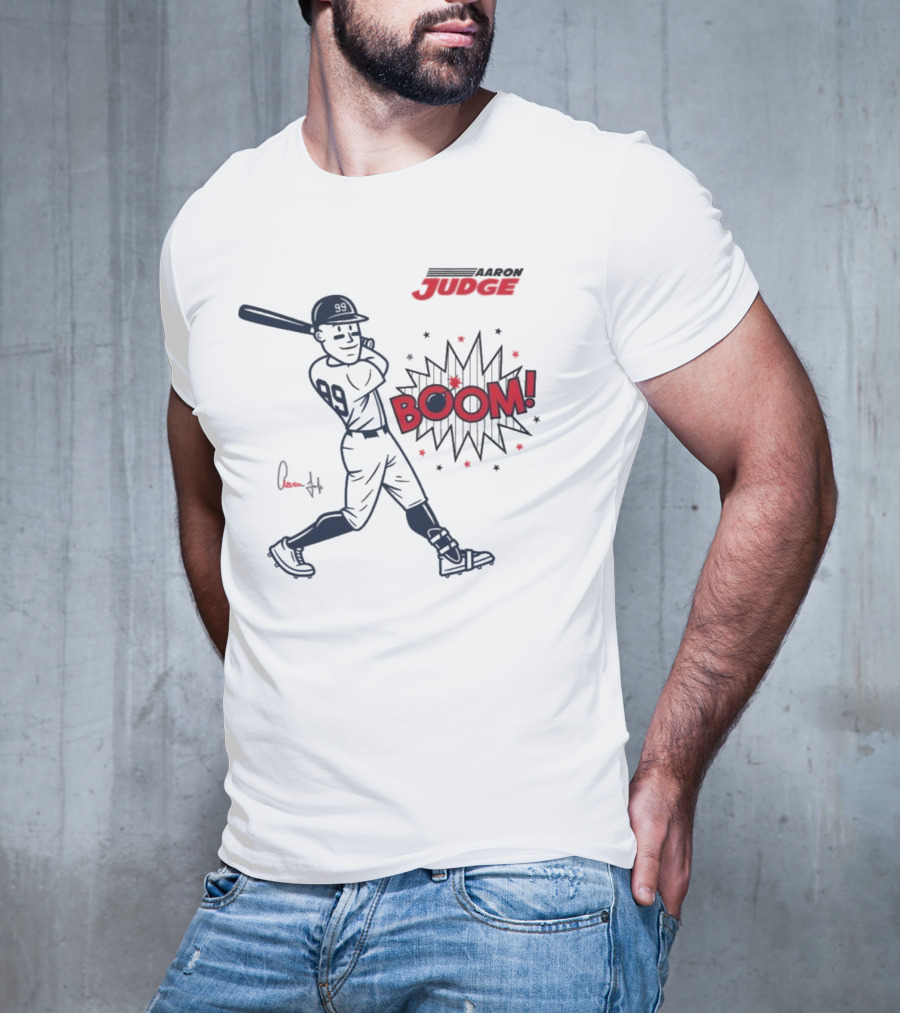 Aaron Judge Swings Into Action With Boom T-Shirt