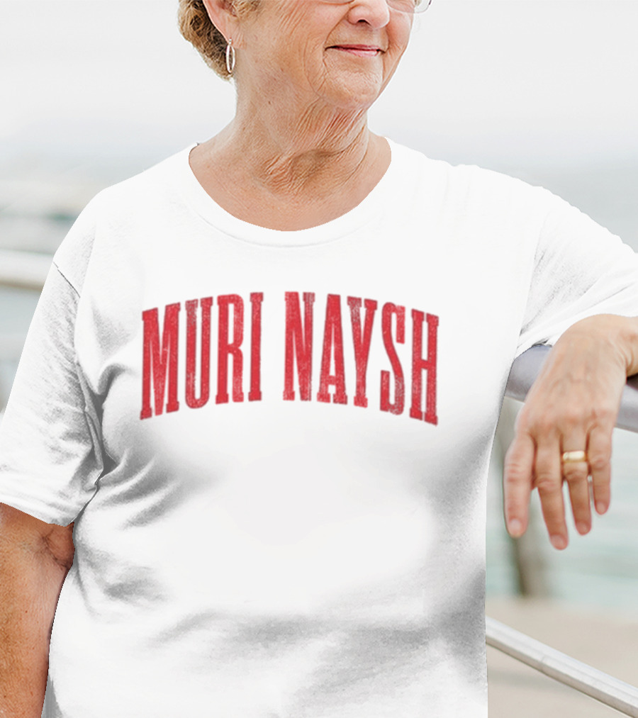 Billmuri Muri Naysh Red Text T-Shirt