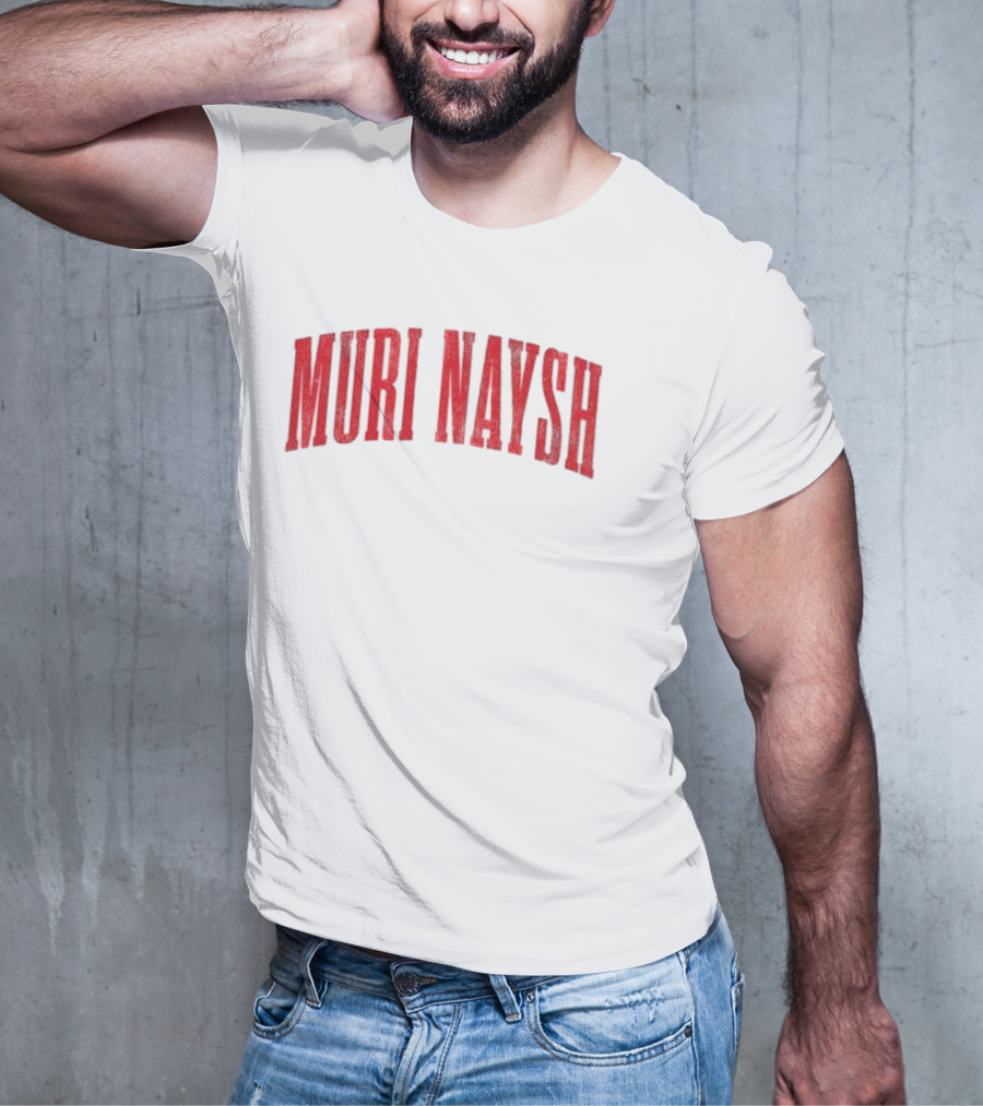 Billmuri Muri Naysh Red Text T-Shirt