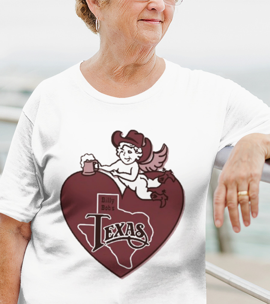 Billy Bob’s Texas Cupids Heart With Cowboy Hat And T-Shirt