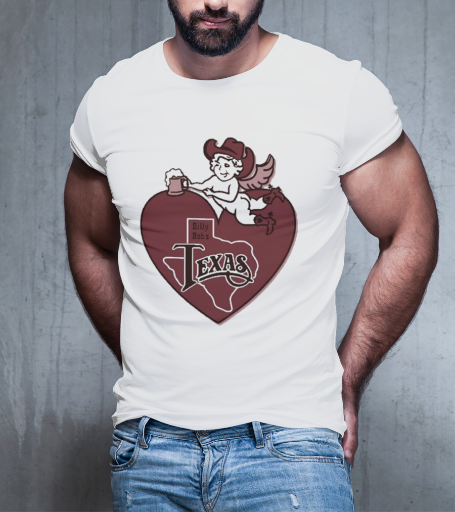 Billy Bob’s Texas Cupids Heart With Cowboy Hat And T-Shirt