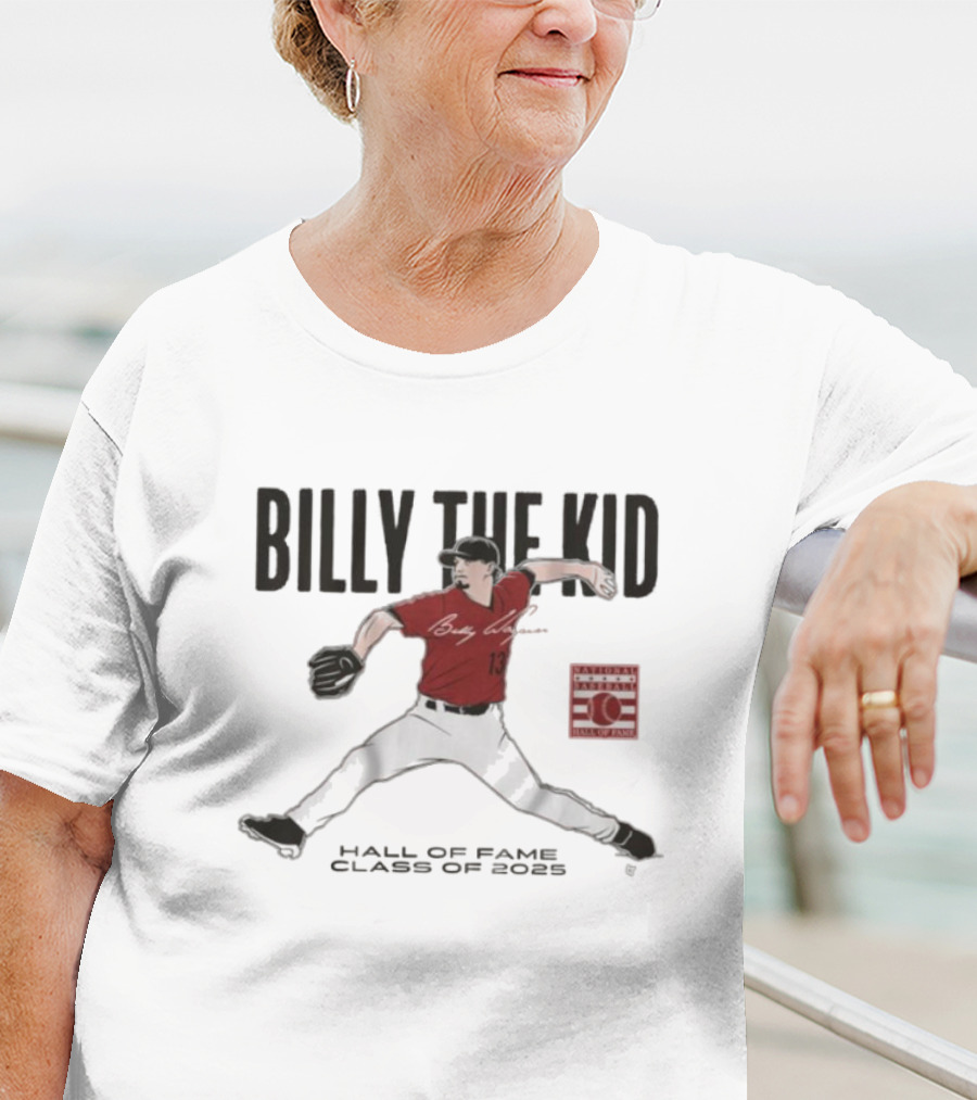 Billy The Kid Hall Of Fame Class Of 2025 Atlanta Braves Billy Wagner Signature T-Shirt