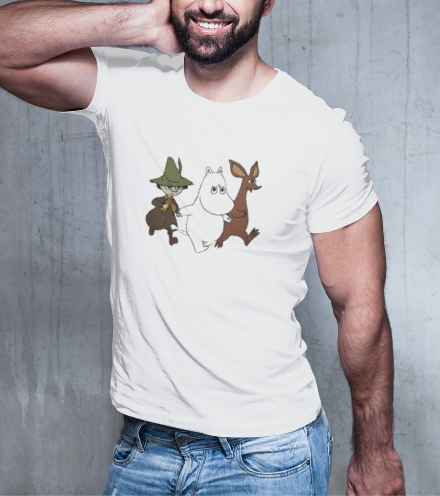Bjork Moomin Sniff Snufkin Characters T-Shirt