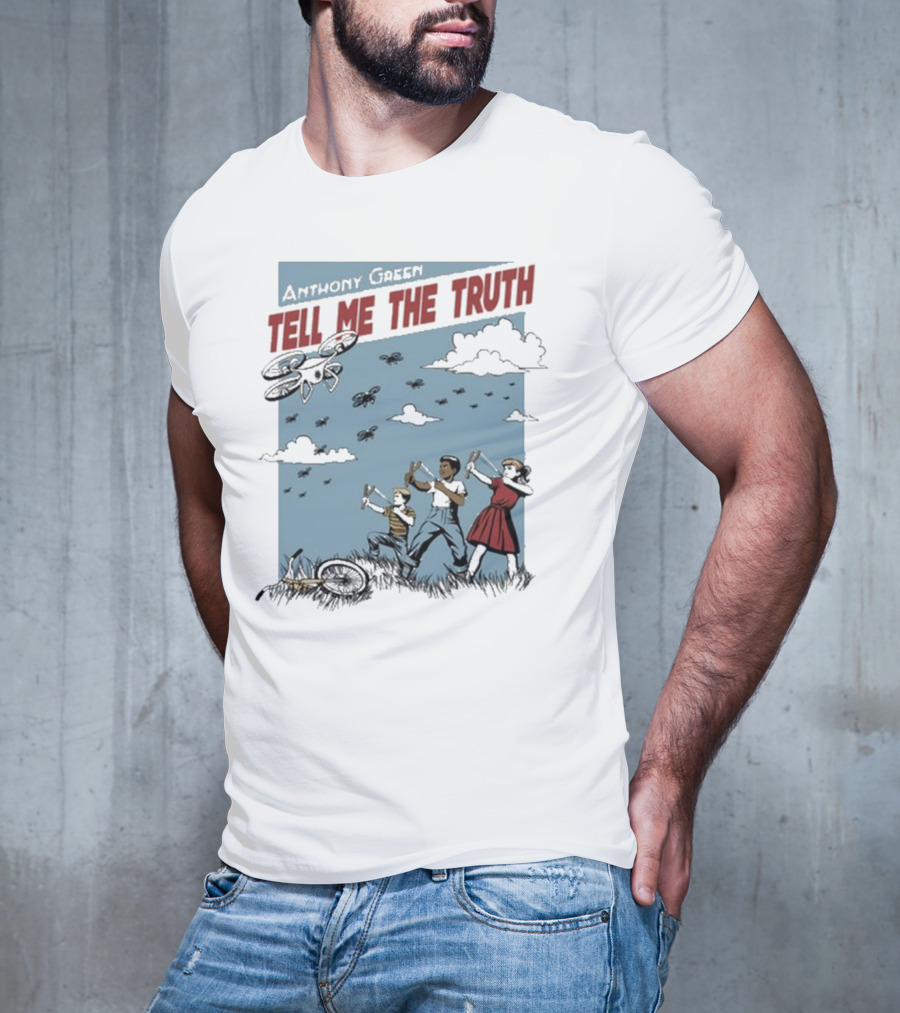 Anthony Green Tell Me The Truth Kids Running From Insects T-Shirt