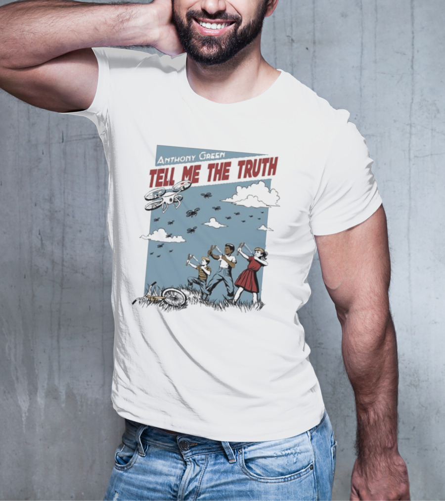 Anthony Green Tell Me The Truth Kids Running From Insects T-Shirt