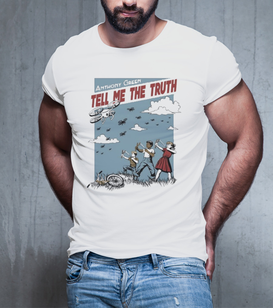 Anthony Green Tell Me The Truth Kids Running From Insects T-Shirt