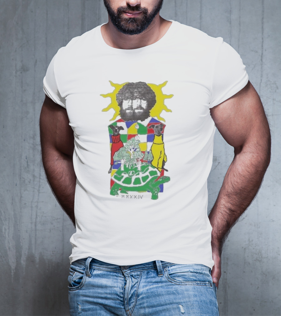JW Francis Born Losers Records Sunburst Patchwork Dogs And Tortoise MMXXIV T-Shirt