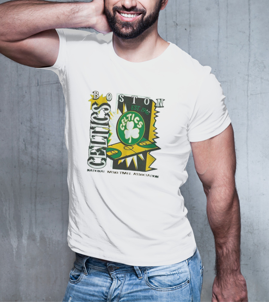 Boston Celtics EST 1946 Mitchell & Ness Youth Retro ’90s National Basketball Association T-Shirt