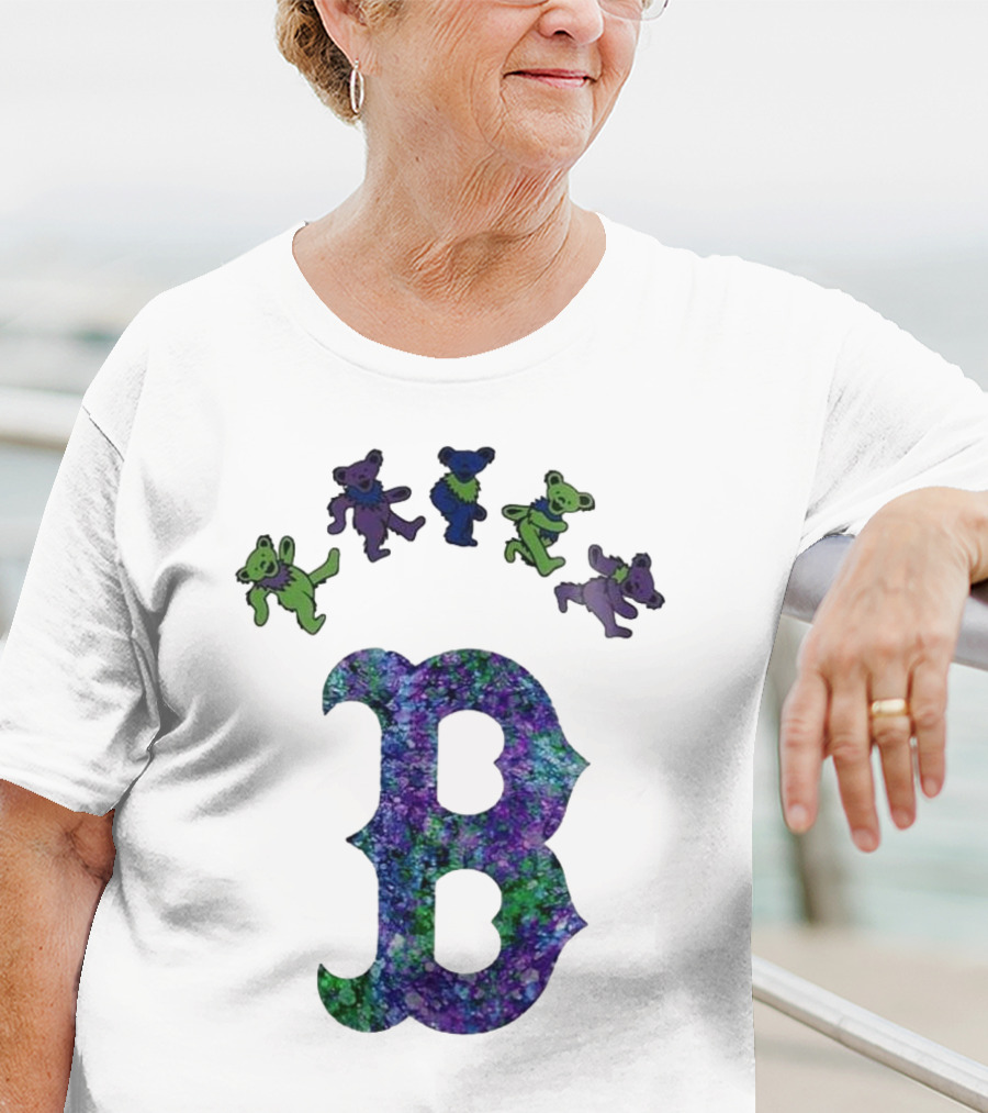 Boston Red Sox Grateful Dead Bears 2025 Event Night T-Shirt