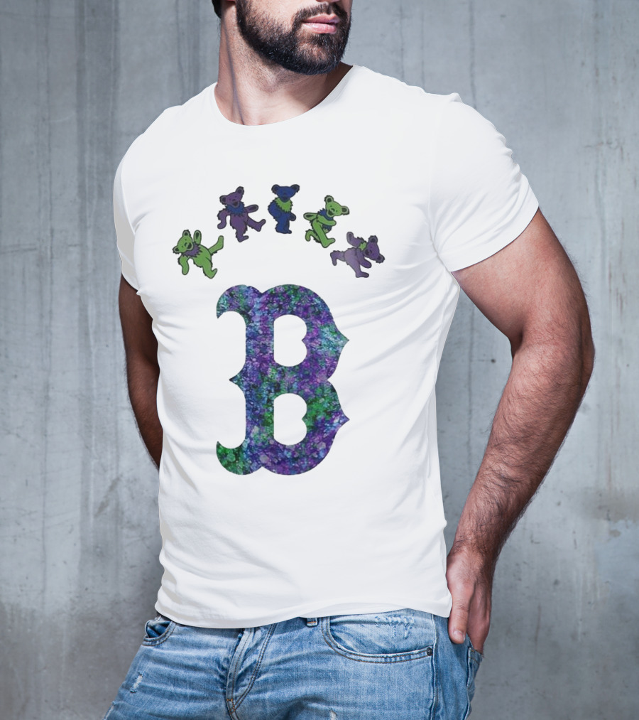 Boston Red Sox Grateful Dead Bears 2025 Event Night T-Shirt