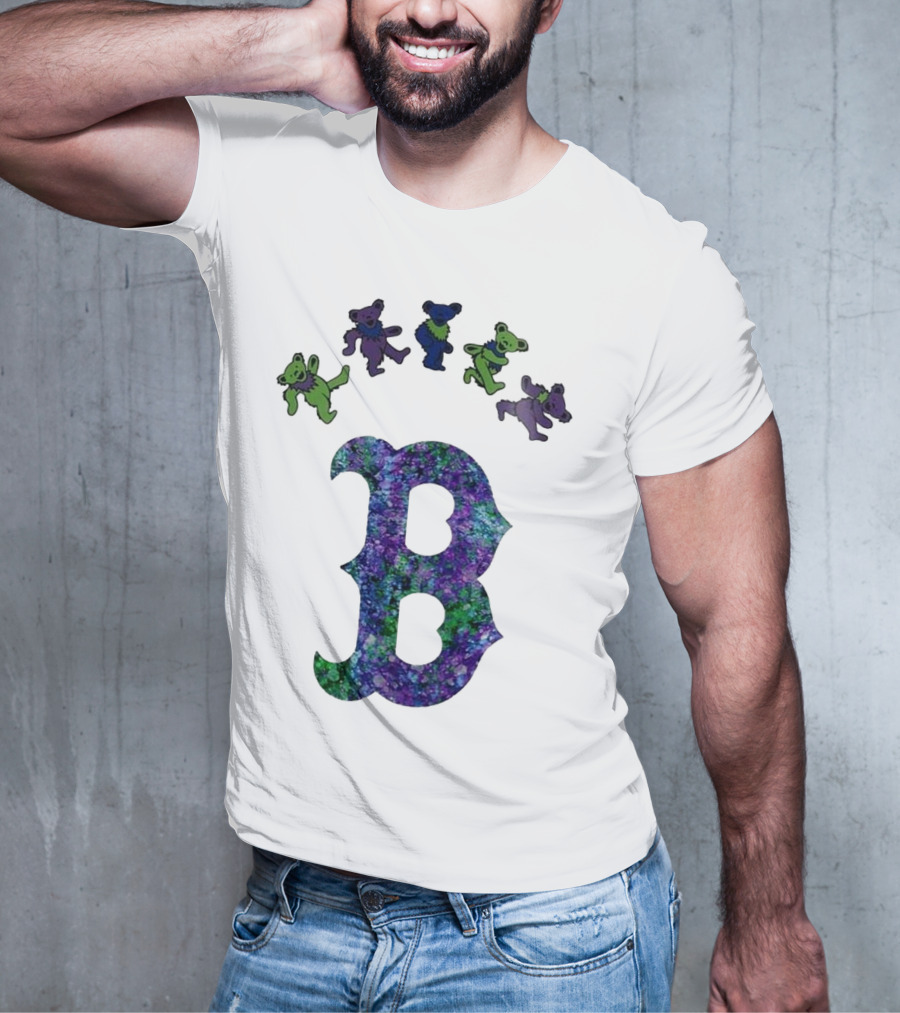 Boston Red Sox Grateful Dead Bears 2025 Event Night T-Shirt