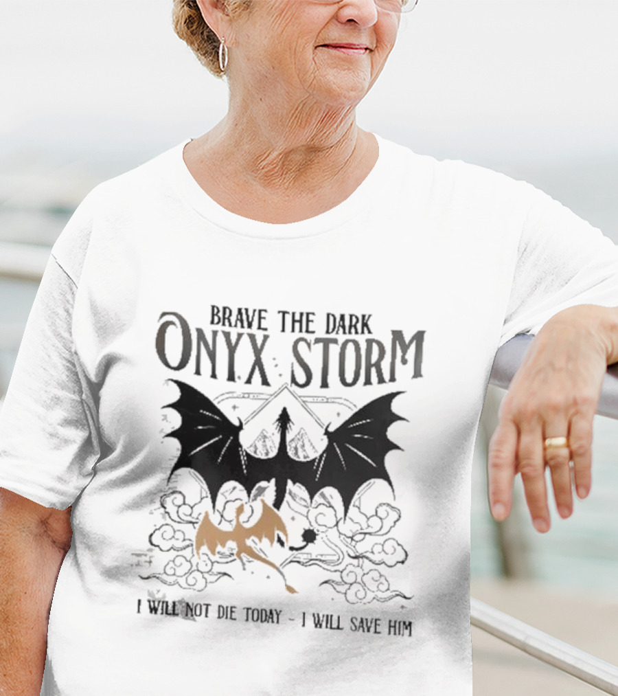 Onyx Storm Batwing Adventure With Mythical Clouds T-Shirt