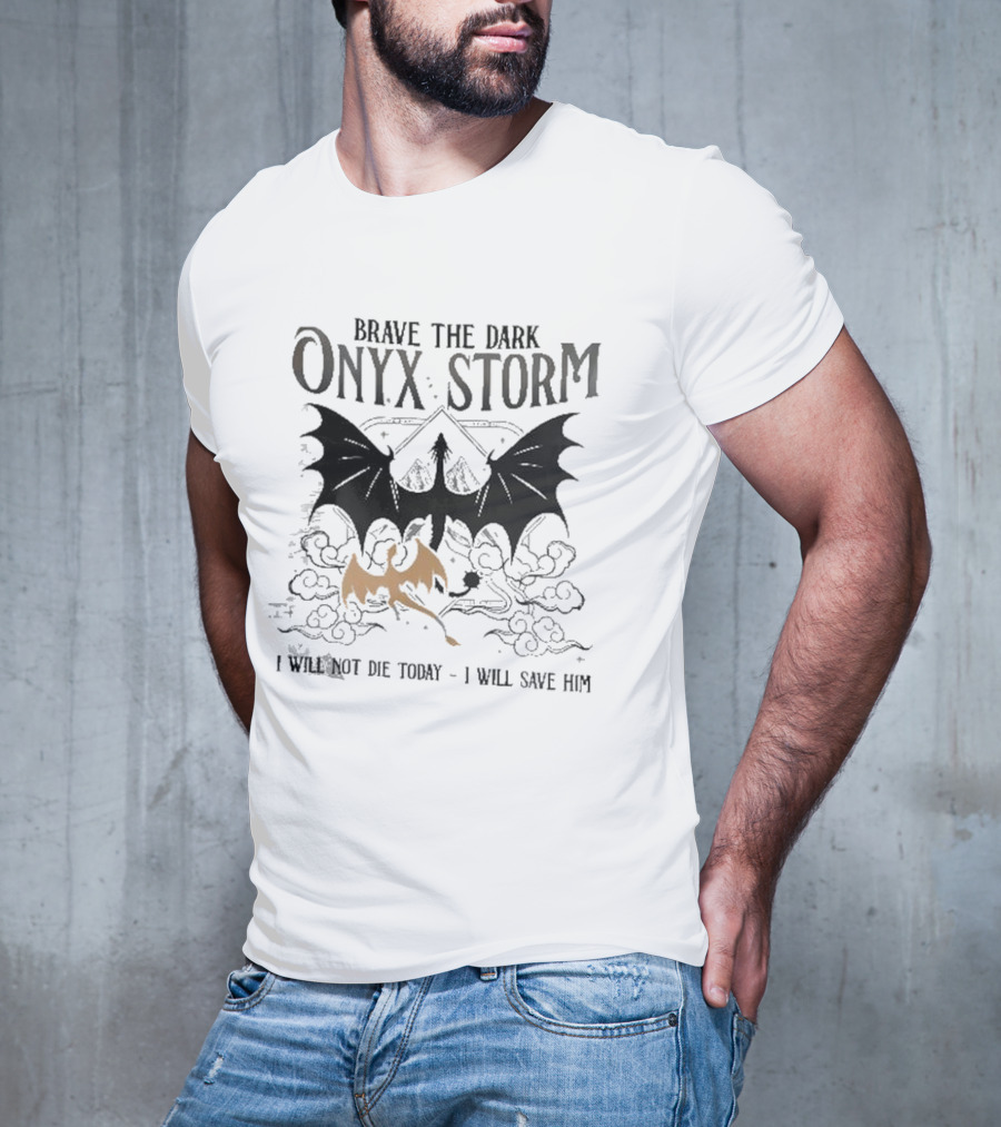 Onyx Storm Batwing Adventure With Mythical Clouds T-Shirt