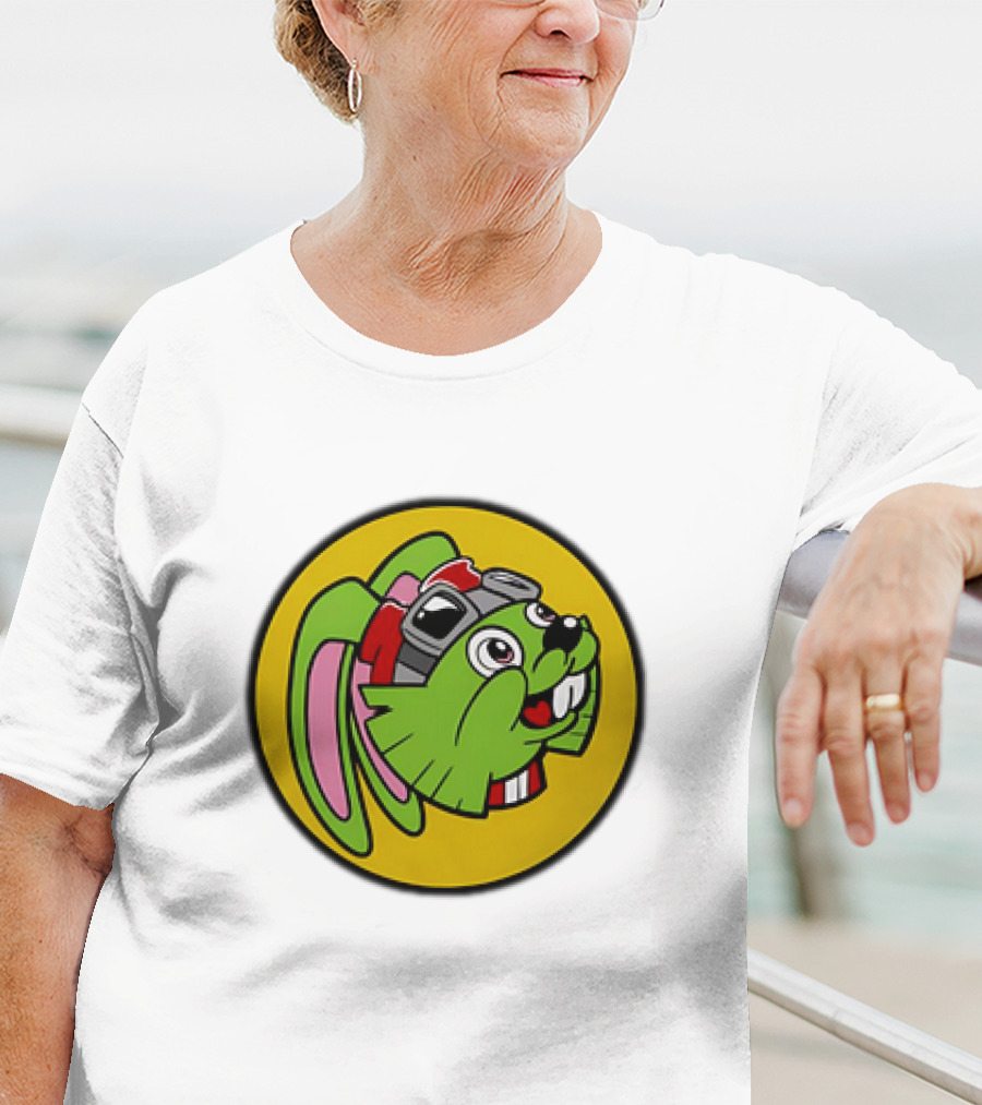 Bucky O’Hare Buc-ee’s Collaboration Featuring Iconic Green Rabbit With Goggles T-Shirt