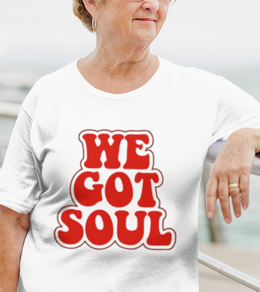 Burna Boy We Got Soul Retro Red Text Style T-Shirt