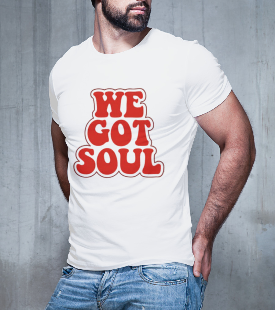 Burna Boy We Got Soul Retro Red Text Style T-Shirt